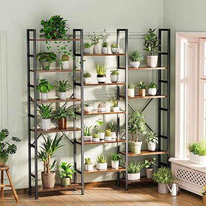 SUPERJARE Triple Bookshelf, Bookcase - Image 2