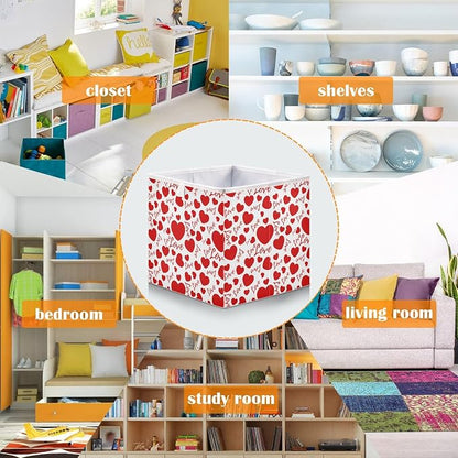 Valentines Hearts and Love Closet Organizers Storage Cubes Storage Bins Shelf - Image 6