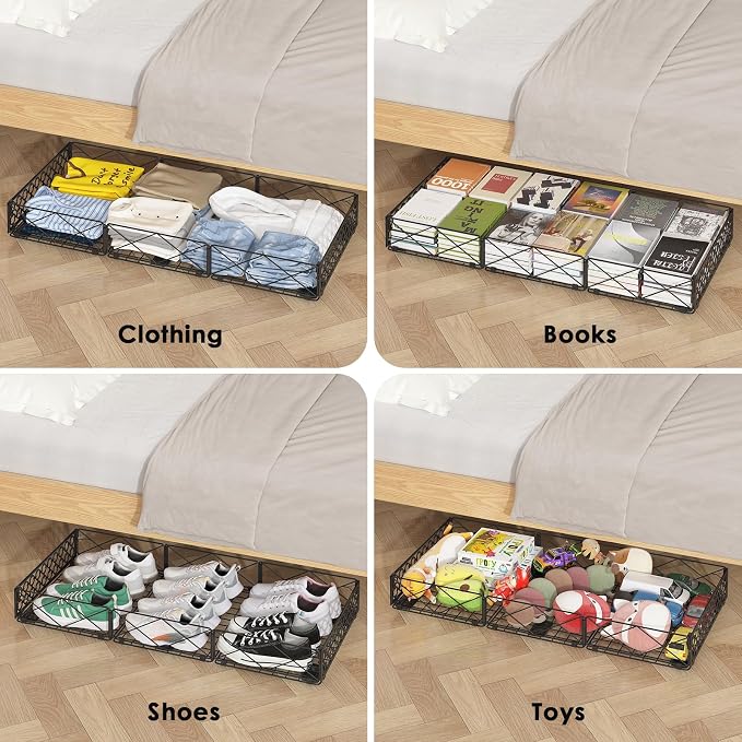 NADAMOO 5.4 in Low Profile Under Bed Storage, 36.6" Ultra Long Metal Underbed - Image 5