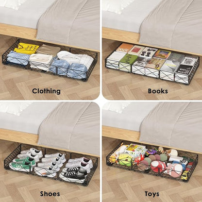 NADAMOO 5.4 in Low Profile Under Bed Storage, 36.6" Ultra Long Metal Underbed - Image 5