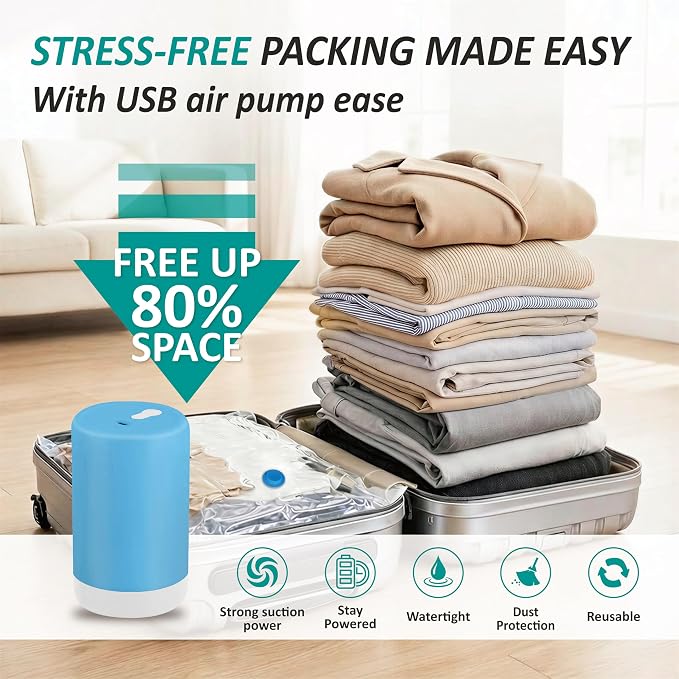 Cozy Essential Travel Vacuum Storage Bags - Image 2