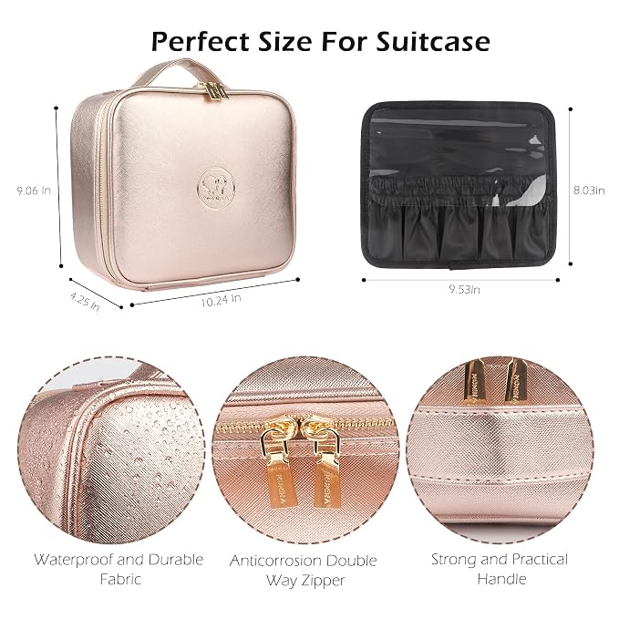 MOMIRA Travel Makeup Bag Cosmetic Bag Makeup Organizer Bag - Image 2