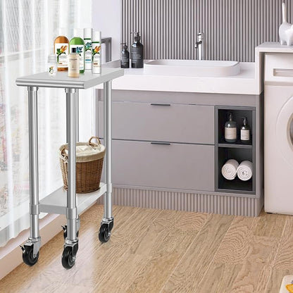 HARDURA Stainless Steel Commercial Table Prep & Work Table - Image 7
