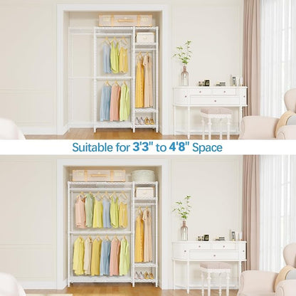 VIPEK X20 Expandable Metal Clothing Rack Adjustable from 3'3" to 4'8" Heavy - Image 2