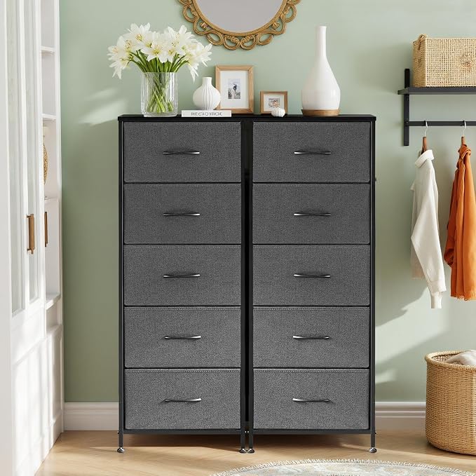 5 Drawers Dresser for Bedroom Fabric Storage Tower - Image 2