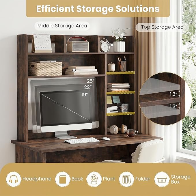 Tangkula Desktop Bookshelf - Image 7
