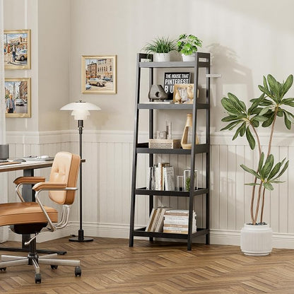 Bookshelf, 5 Tier Ladder Bookcase - Image 4