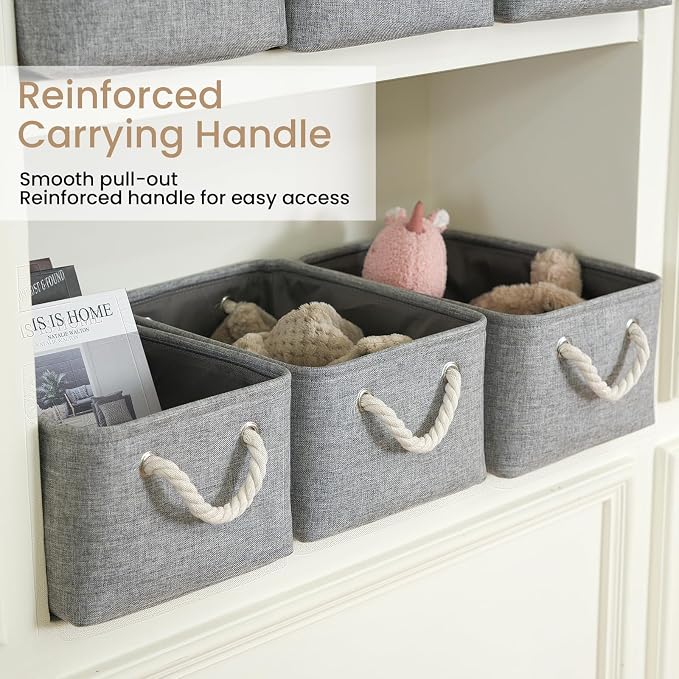 13.8x9.8x6.7 Inch Fabric Small Storage Bins - Image 3