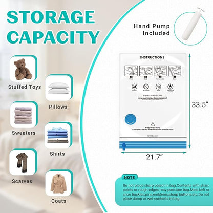 10 Pack Large Space Saver Vacuum Storage Bags Large Seal Bags - Image 5