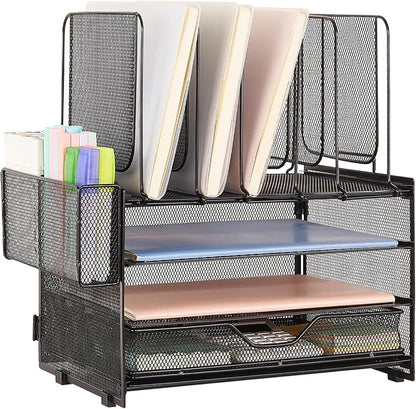Desk Organizers and Accessories, 3-Tier Paper Organizer by RefinedOfficeEasyManagemen