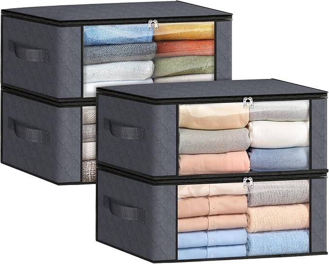 Fab totes 35L Closet Organizers and Storage, Foldable Under Bed Storage by Fabtotes