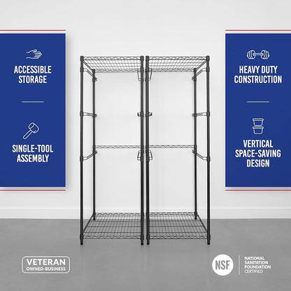 SafeRacks 2 Pack 5-Tier Steel Tote Rack - Image 6