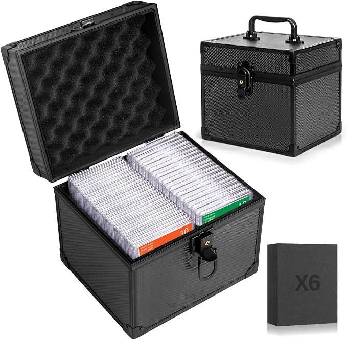 Graded Card Storage Box, Top Loaders Case, Sports Trading Box, Slab PSA MTG CSG - Image 8