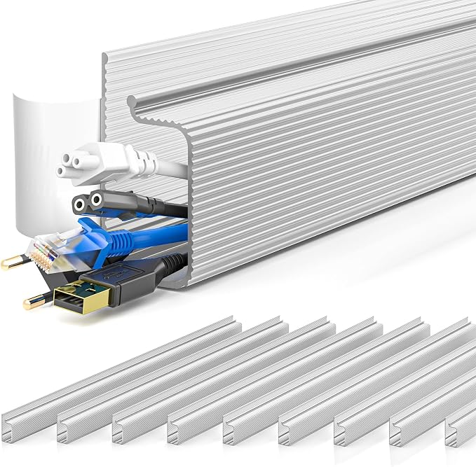 YECAYE 157in Cable Management, Cord Organizer, Easy Install Self-Adhesive Cable by Yecaye
