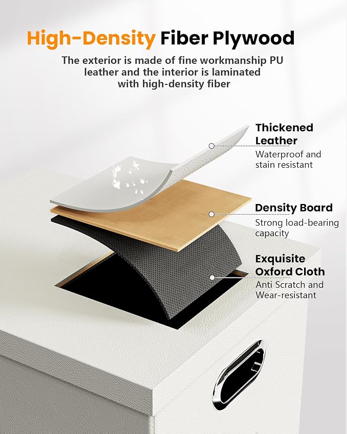 File Organizer Box with Lid, Portable Hanging File Box - Image 2