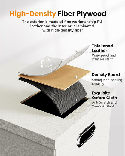 File Organizer Box with Lid, Portable Hanging File Box - Image 2