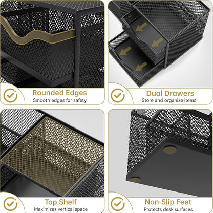 Mesh Desk Organizer, Pen Organizer - Image 3