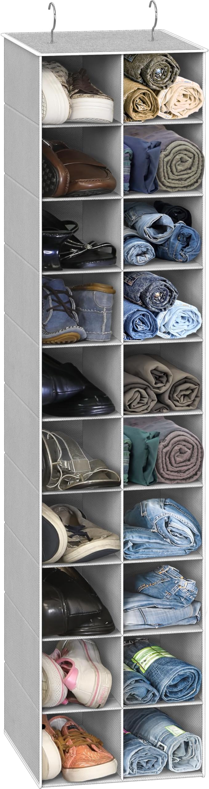 Simple Houseware 20 Section Shelves Hanging Shoes Organizer Holder by SimpleHouseware
