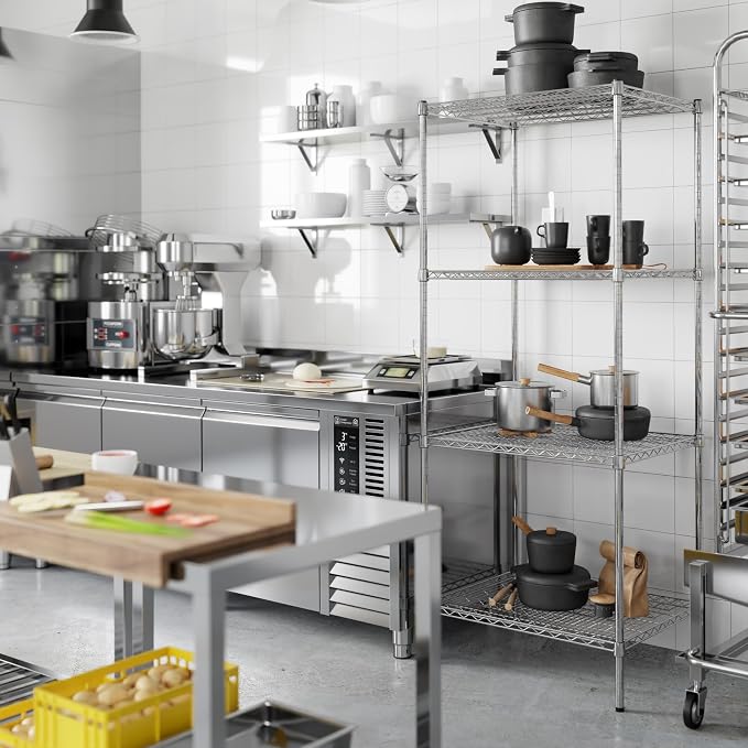 24" Deep x 30" Wide x 74" Height Wire Shelving Kit | 4-Tier | NSF Commercial - Image 5