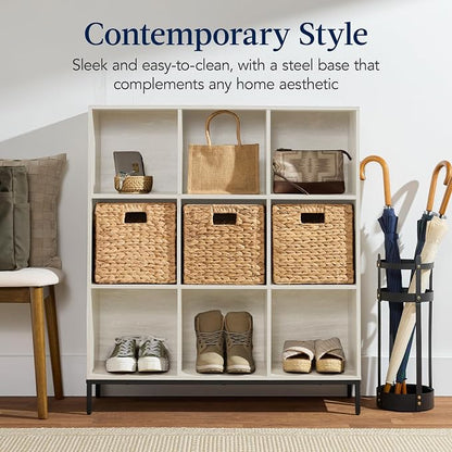 Best Choice Products 9-Cube Bookshelf, 3-Tier Wood Storage Bookcase W/Legs - Image 3