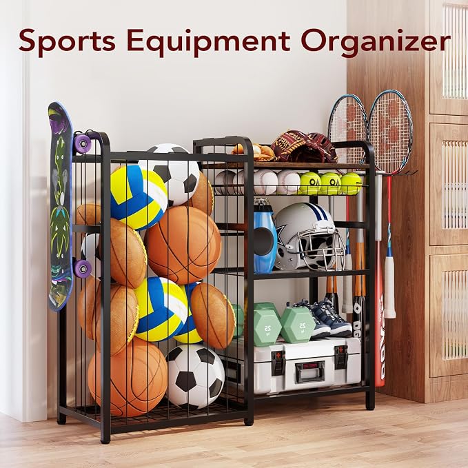 Garage Sports Equipment Organizer, Ball Storage - Image 5
