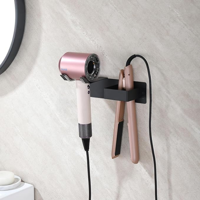 Hair Dryer Holder Wall Mounted, Stainless Steel Blow Dryer Holder - Image 7