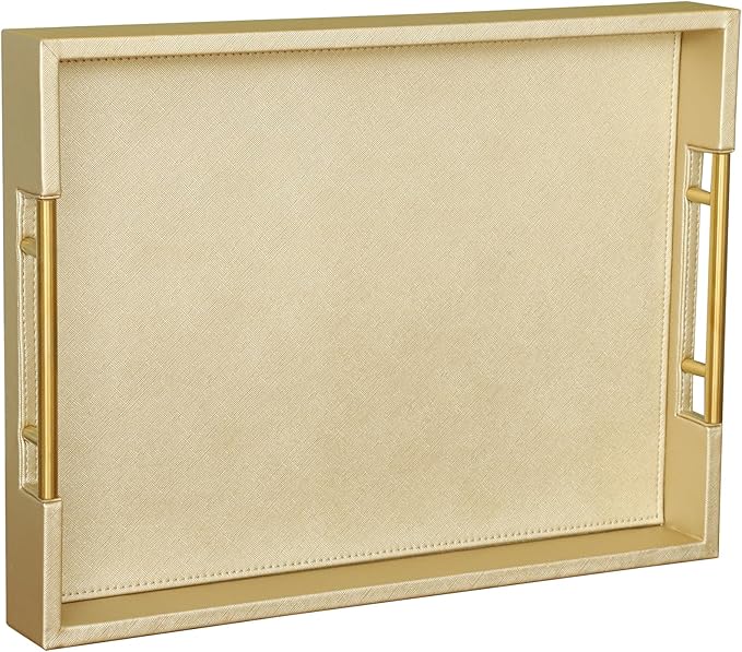 HofferRuffer Faux Leather Serving Tray by HofferRuffer
