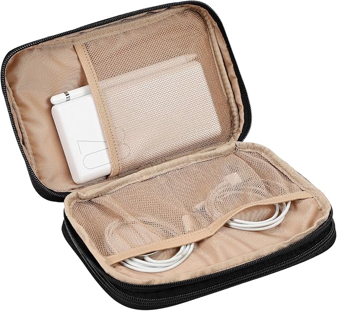 NISHEL Travel Cord Organizer Case, Double Layers Tech Electronic Bag, Essentials - Image 4