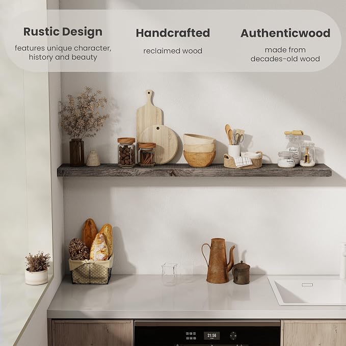 Solid Wood Floating Shelves - Image 6