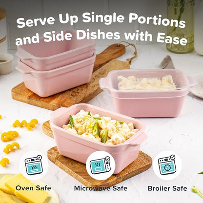 Souper Cubes Ceramic Baking Dishes 2.0-5" x 3" Small Casserole Dishes - Image 3