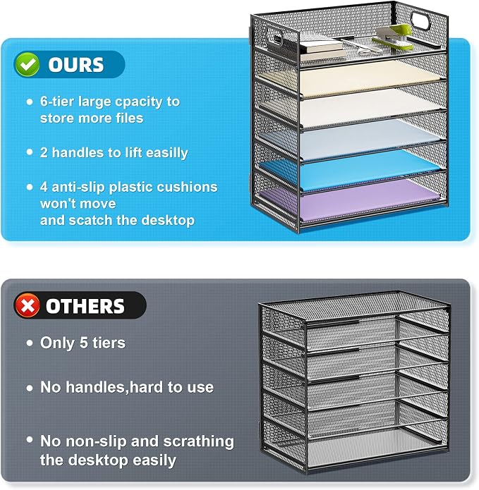 Marbrasse 2 Pack Desk Organizer - Image 2