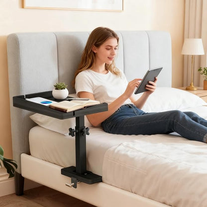 Bedside Shelf for Bed Frame, Clamp On Bedside Table Organizer, Dorm Room - Image 9