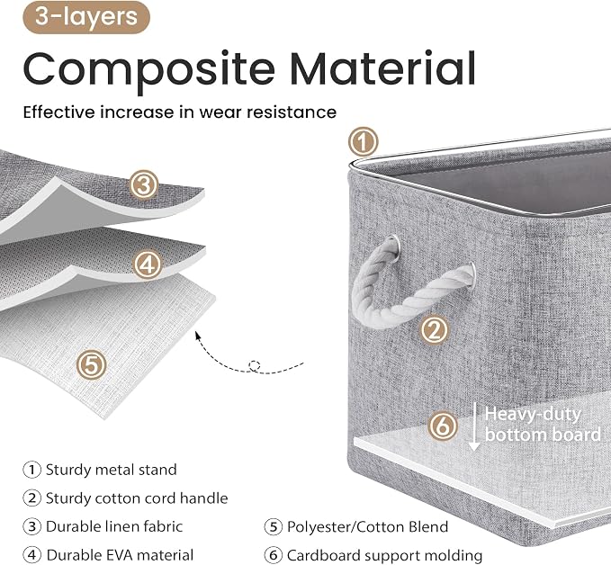 15x11x10 In Foldable Fabric Large Storage Bins - Image 2