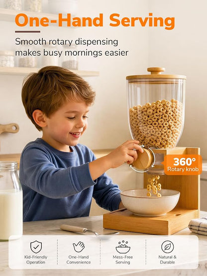 3.5L Large Capacity Cereal Dispenser Countertop, Airtight Cereal Containers - Image 4