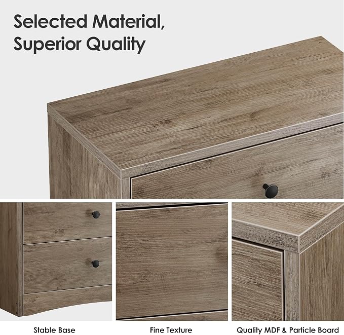 Nightstand, Bedside Tables, Farmhouse Wood Night Stand - Image 3