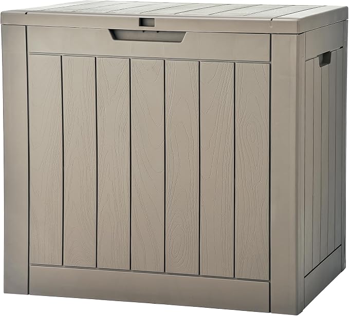 YITAHOME 30 Gallon Deck Box Outdoor Storage Box, Waterproof Resin Package by YITAHOME