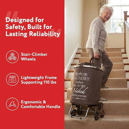 dbest products Stair Climber Laundry Trolley Dolly - Image 5