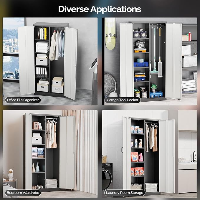 VINGLI Metal Storage Cabinet - Image 7