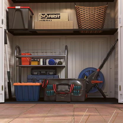 EHHLY Vertical Resin Storage Shed, 60 Cuft Garden Tool Sheds & Outdoor Storage - Image 5