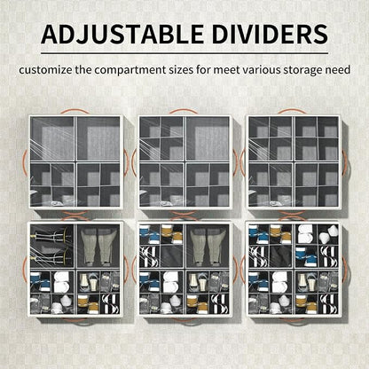 Aokeyee Shoe Organizer for Closet, 2 Pack Foldable Shoe Storage Organizer Box - Image 2