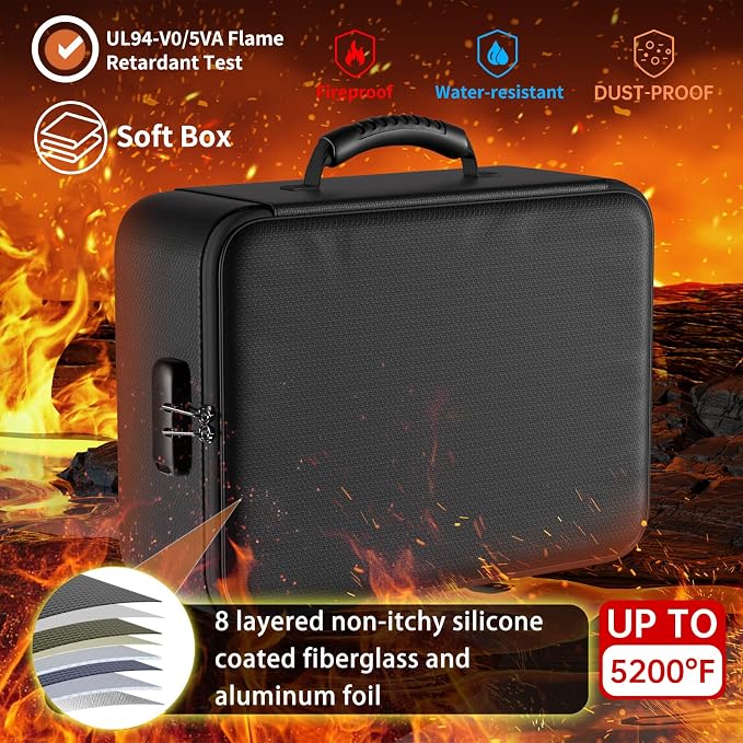 DocSafe 5200°F Fireproof Document Organizer Box - Image 2