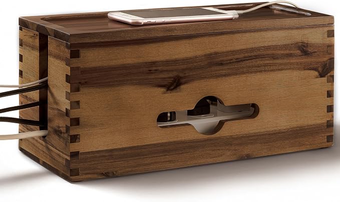 Acacia Large Cable Management Box by TIDITA