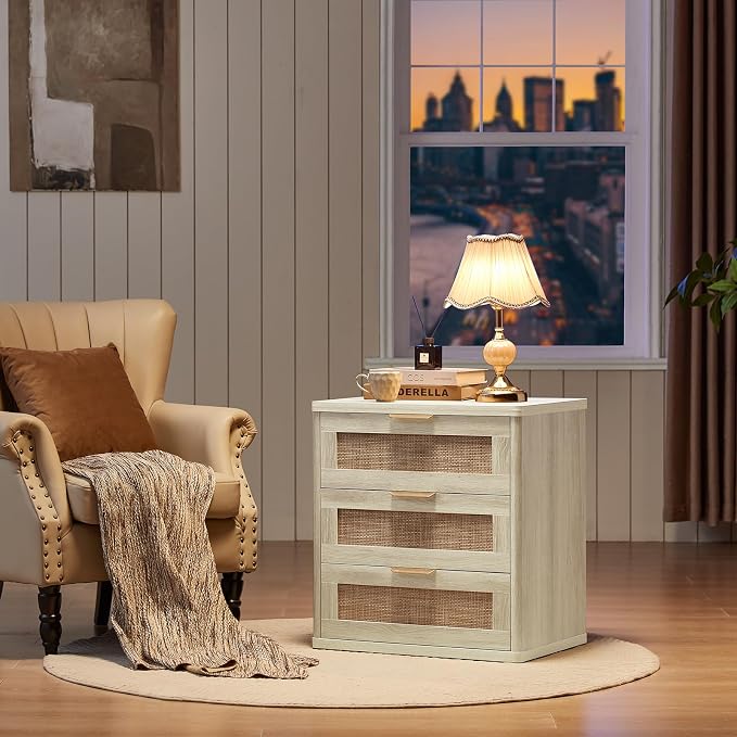 LEYAOYAO Rattan Night Stand - Image 8