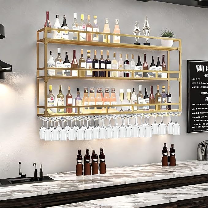 70.8in Wall Mounted Wine Rack, Wine Rack Wall Mounted - Image 6