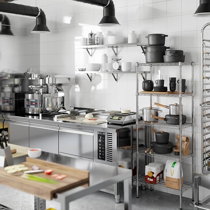 14" Deep x 24" Wide x 64" Height Wire Shelving Kit | 5-Tier | NSF Commercial - Image 2