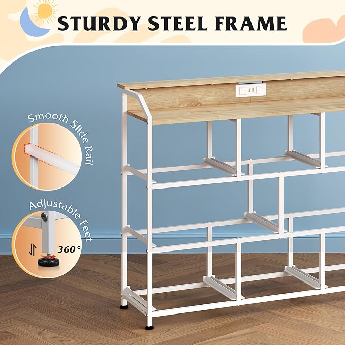 WLIVE Dresser for Bedroom, 8 Drawer LED Dresser - Image 9
