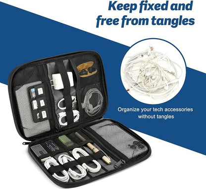 Electronic Organizer Travel Case, All-in-One Portable Cable Organizer Bag - Image 2