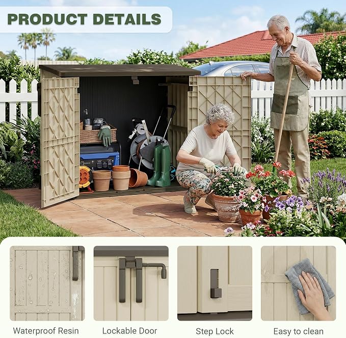 LHBcraft Waterproof Outdoor Storage Box 36 Cu Ft - Image 2