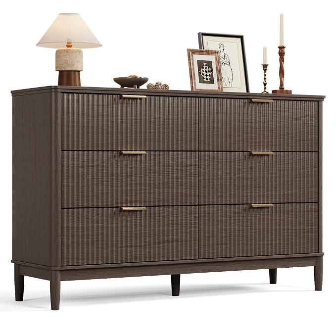 LINSY Fluted Dresser for Bedroom by Linsy