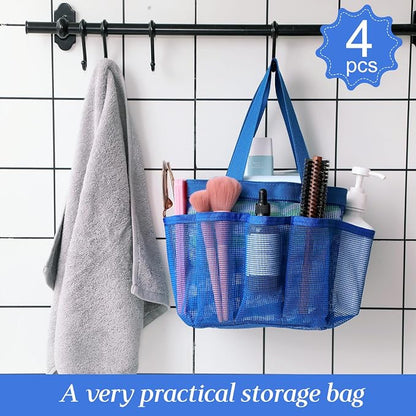 Hillban 4 Pcs Mesh Shower Caddy Portable Shower Caddy - Image 4